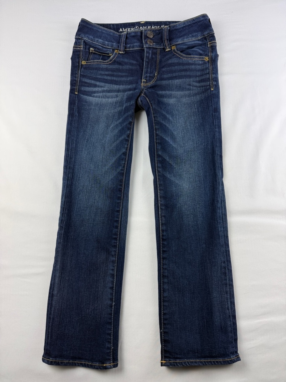 American Eagle Artist Crop Jeans – Y2K Low Rise – Size Double 0 - Picture 1 of 8